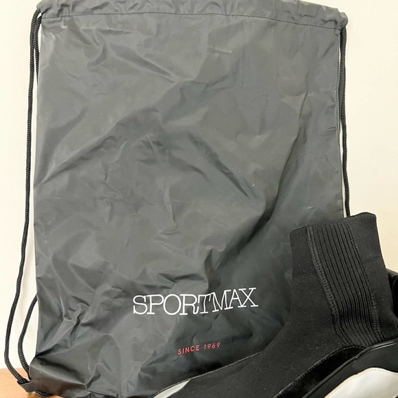 Sportmax by Max Mara sock sneakers black size 9 - Picture 3 of 16